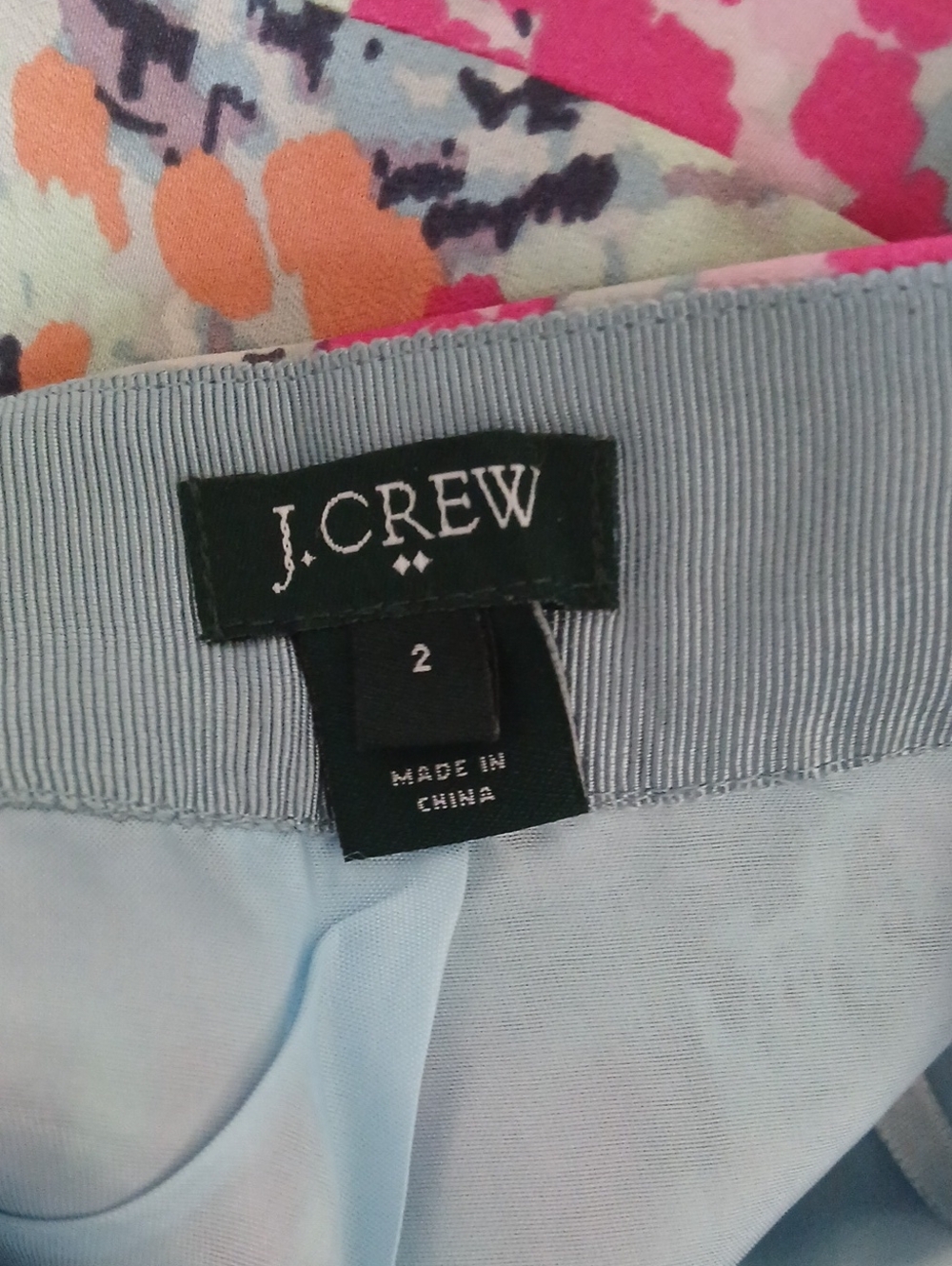 J. Crew Floral Circle Skirt in Pink, Purple, Orange and Gray - Picture 6 of 6
